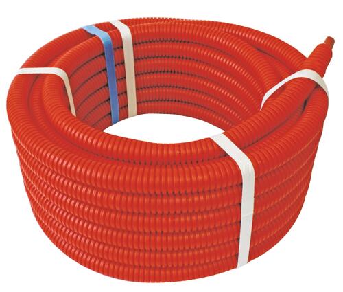Tube PER gainé rouge Ø16 - longueur 100 m - Somatherm