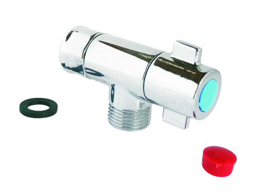 Robinet d'arrêt droit, sous-lavabo, mâle-écrou tournant 3/8'' (12/17) - Somatherm