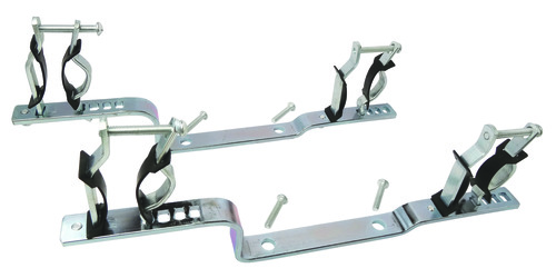 Paire de supports doubles isophoniques pour collecteur 3/4'' (20/27) à 1''1/4 (33/42) - Somatherm