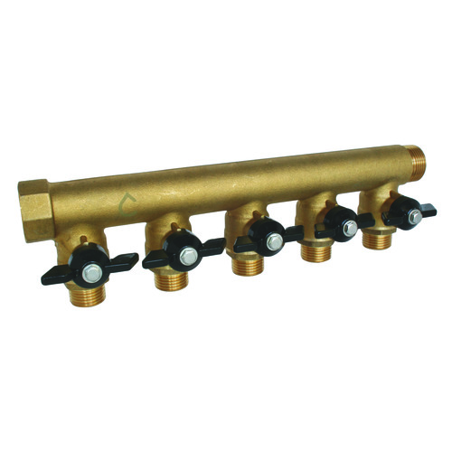 Collecteur mâle-femelle 3/4'' (20/27), 5 départs mâle 1/2'' (15/21), pour sanitaire - Somatherm