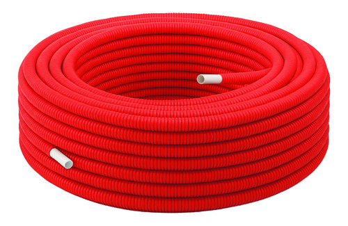 Gaine TPC Annelée Rouge 40mm - 25m Pour Protection Câbles Électriques
