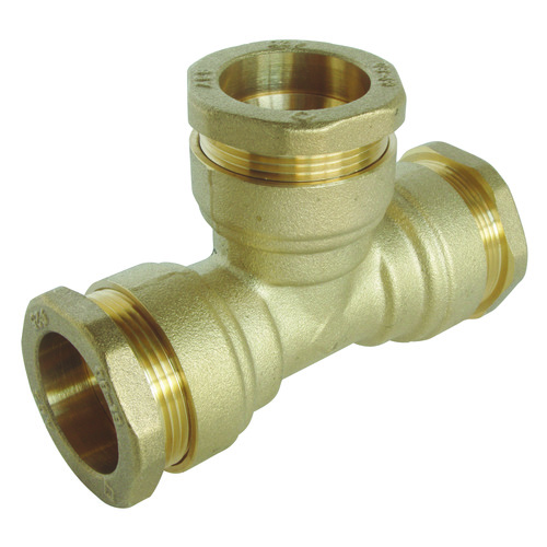 Raccord té laiton pour tube PE Ø25