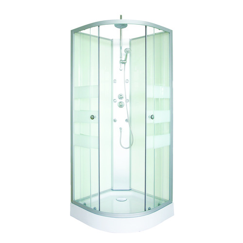 Cabine de douche hydromassante Amélia Blanche 80x80x224 cm