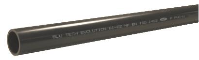 Tube PVC pression ø63x4,7 mm Lot de 5 barres de 2m