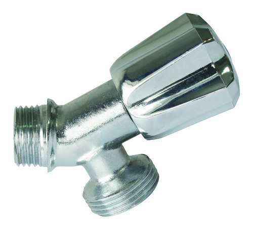 Robinet d'arrêt machine à laver, incliné, mâle 1/2'' (15/21) - 3/4''(20/27) - Somatherm