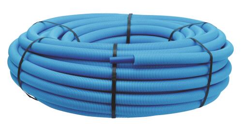 Tube PER gainé bleu Ø16 - longueur 50 m - Somatherm