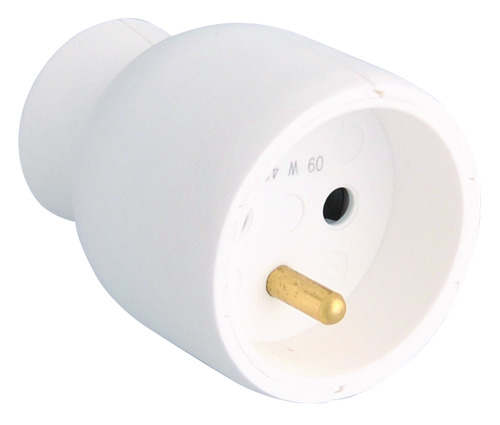 Prolongateur 2P+T plastique blanc Legrand