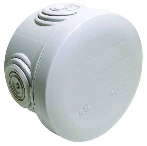 Boîte ronde Ø60mm embouts à entrée directe Plexo Legrand grise