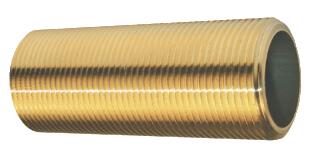Tube laiton Fileté Mâle-Mâle 1/2''(15/21) 10CM