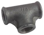 Lot de 10 tés égaux fonte noire à visser - femelle 3/8'' (12/17)