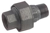 Raccord union conique fonte noire à visser - mâle femelle 1'' (26/34)