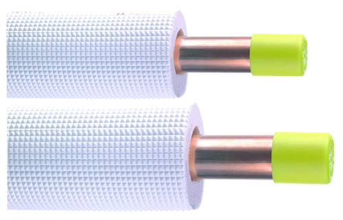 Liaison frigorifique double tube cuivre 0810 pré-isolé 3/8'-5/8'