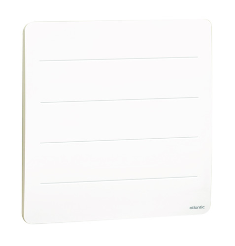 Radiateur électrique connecté horizontal à chaleur douce 750W, blanc - Nirvana Néo, Atlantic