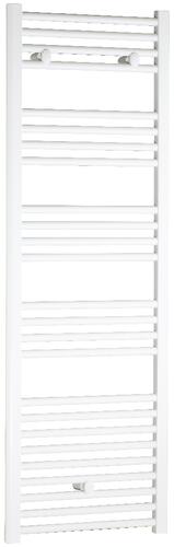 Sèche-serviettes à eau chaude 641W, H:150,4 x l:50 cm, blanc - Fast, Deltacalor
