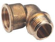 Lot de 10 coudes laiton à visser mâle-femelle 3/4'' (20/27)