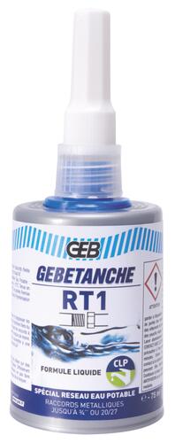 Résine anaérobie Gebétanche RT1 pour eau potable 75 ml