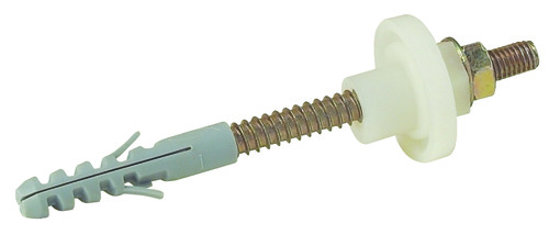 Fixation pour chauffe-eau avec écrou nylon Ø14x70 vendu par 4, vis 10x120