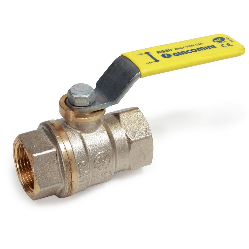 Vanne d'arrêt gaz à visser, à sphère carrée, double femelle 1''1/4 (33/42) - Dado®, Giacomini