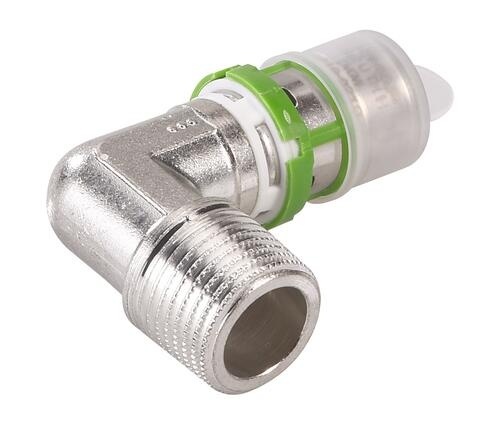 Raccord coudé multicouche à sertir mâle