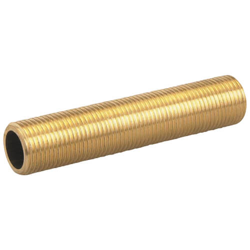 Tube laiton fileté double mâle 1/2'' (15/21) - longueur 1 m - GRK