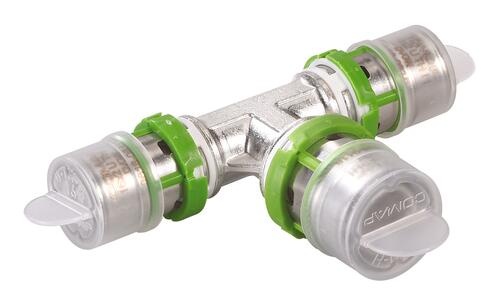 Lot de 10 tés réduits multicouche à sertir Ø20-Ø16-Ø20 - Comap
