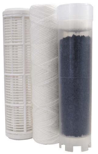Kit de 3 cartouches filtre à eau de pluie - anti-impuretés et anti-goût, durée 12 mois - Aquawater