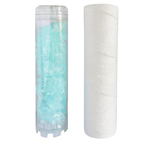 Lot de 2 cartouches filtre à eau - anti-impuretés et anticalcaire, durée 24 mois - Aquawater