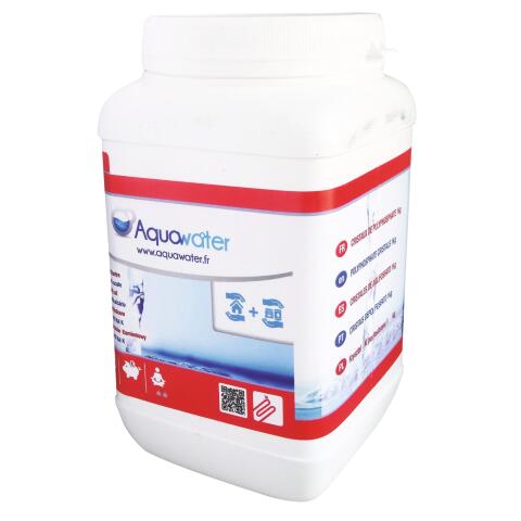 Recharge pour cartouche filtre à eau - anticalcaire, polyphosphate 1 kg - Aquawater