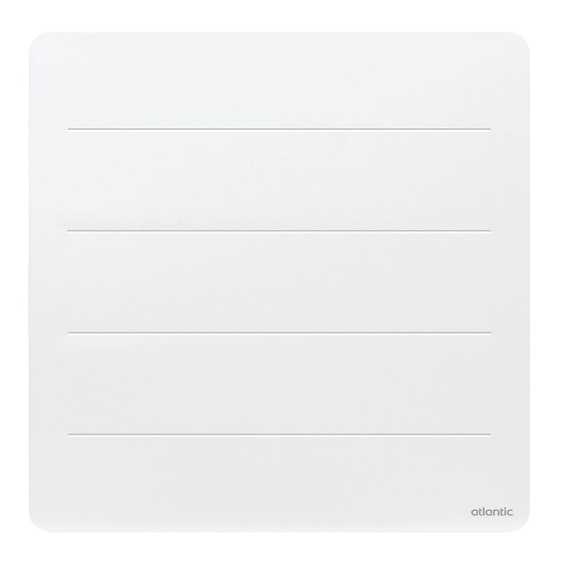 Radiateur électrique connecté horizontal à chaleur douce 1500W, blanc - Nirvana Néo, Atlantic