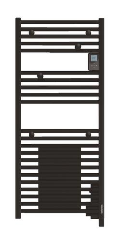 Sèche-serviettes électrique connecté 750W, H:158,2x l:50 cm, noir - Doris, Atlantic