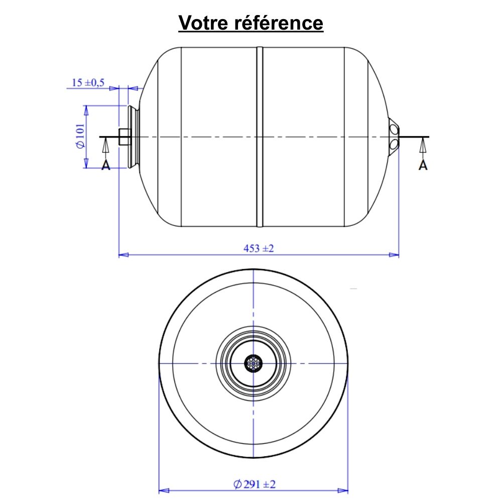 Vase d'expansion chauffage mural 25 litres - Varem