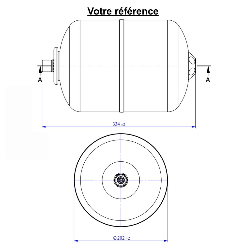 Vase d'expansion chauffage mural 8 litres - Varem