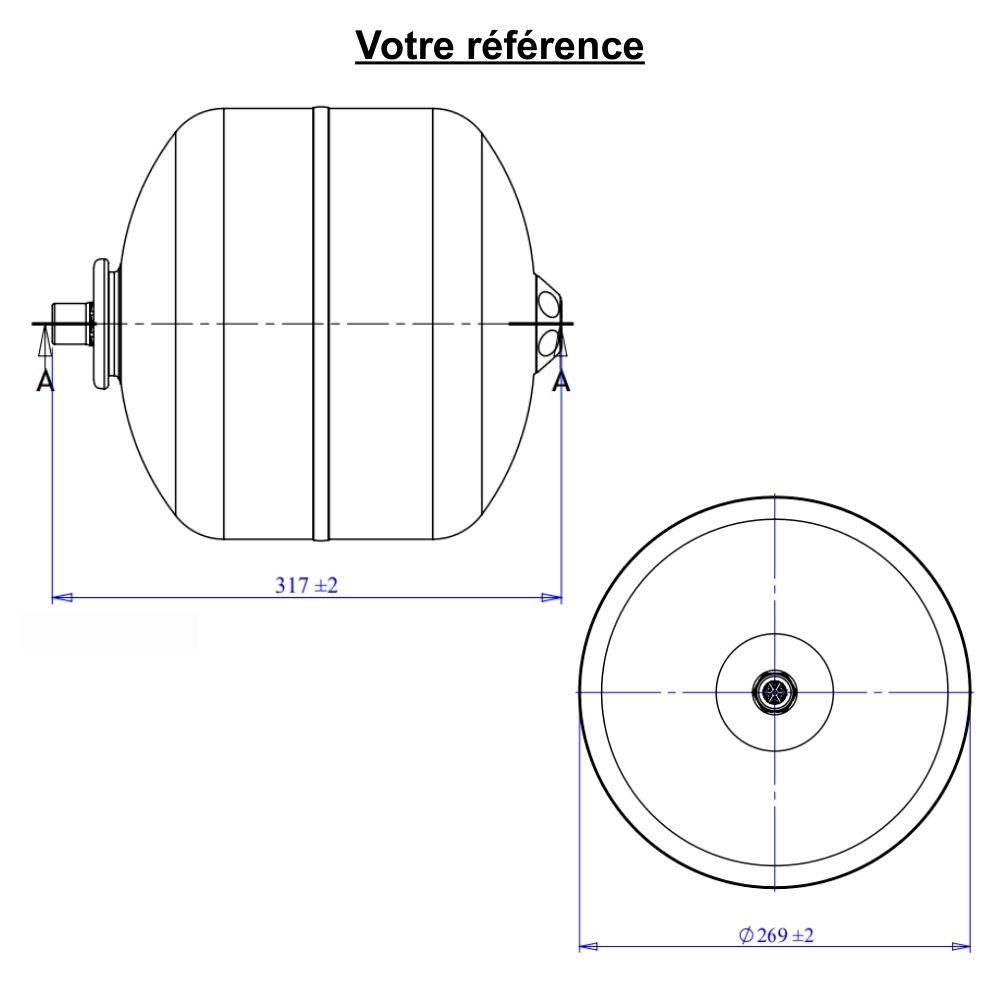 Vase d'expansion chauffage mural 12 litres - Varem
