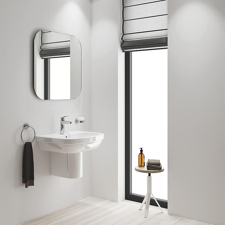 Mitigeur de lavabo Grohe Eurosmart M-Size, chromé Hauteur 195 mm, avec bonde à chaine