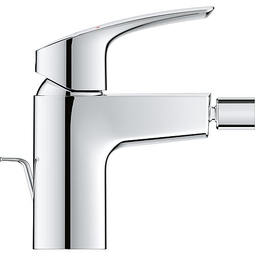Mitigeur de bidet Grohe Eurosmart, déport 115 mm, chromé avec bonde à tirette