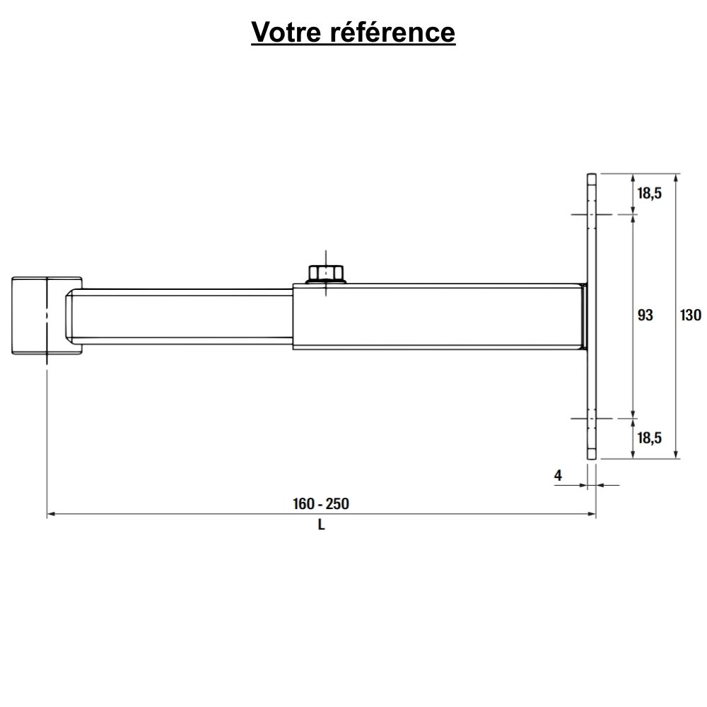 Support mural télescopique pour vase d'expansion, max. 60 litres - Fischer