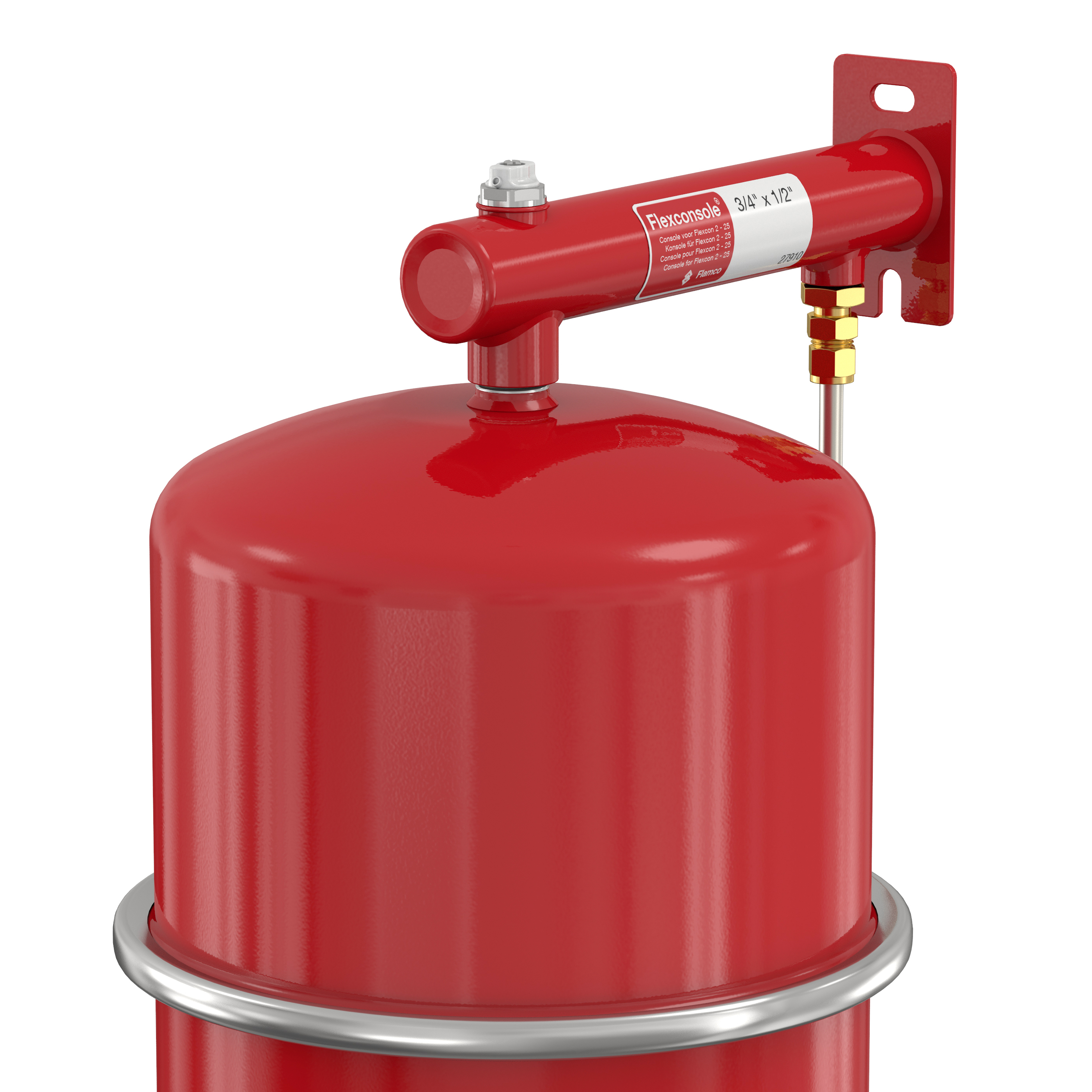 Support mural pour vase d'expansion chauffage de 8 à 25 litres - Flexconsole, Flamco