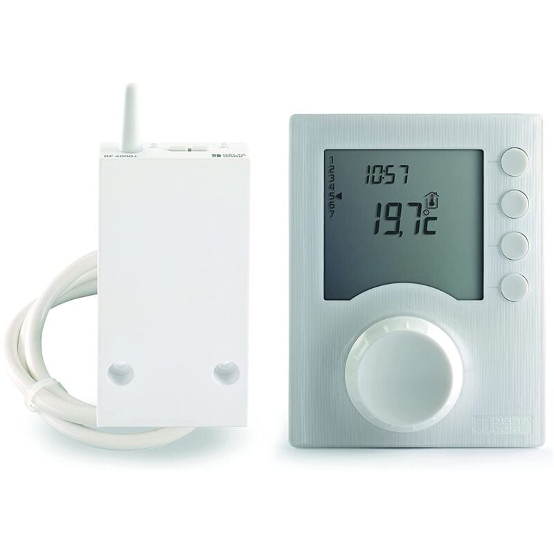 Thermostat d'ambiance sans fil programmable Tybox 1137 Delta Dore - Chauffage