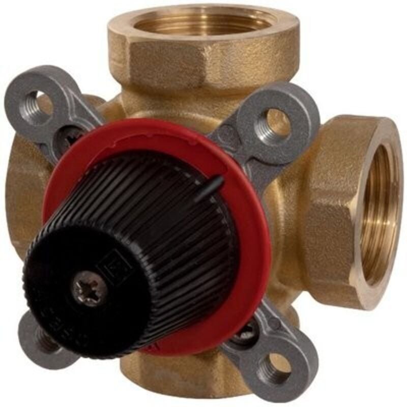 Vanne mélangeuse 4 voies laiton, femelle 3/4'' (20/27) - Thermador