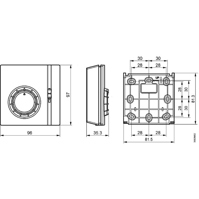 Thermostat Siemens RAA21 de 8 à 30°C