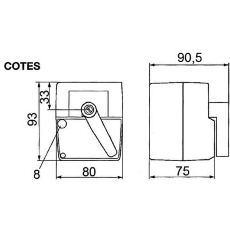 Servomoteur électrique SME130 pour vanne mélangeuse Thermador