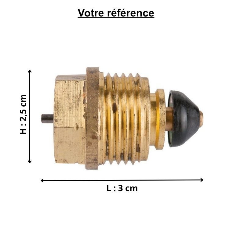 Cartouche thermostatique pour robinet manuel EuroSar, mâle 3/4"" (20/27) - Comap