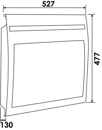 Panneau rayonnant horizontal 1000W, blanc - Solius Néo, Atlantic