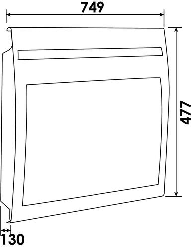 Panneau rayonnant horizontal 1500W, blanc - Solius Néo, Atlantic