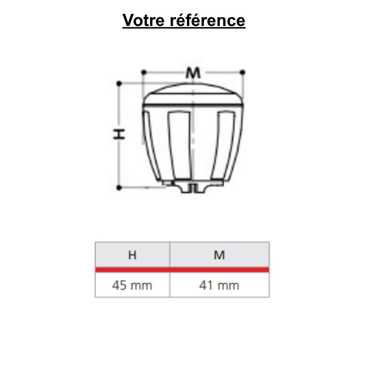Volant manuel pour robinet de radiateur série TG - Giacomini