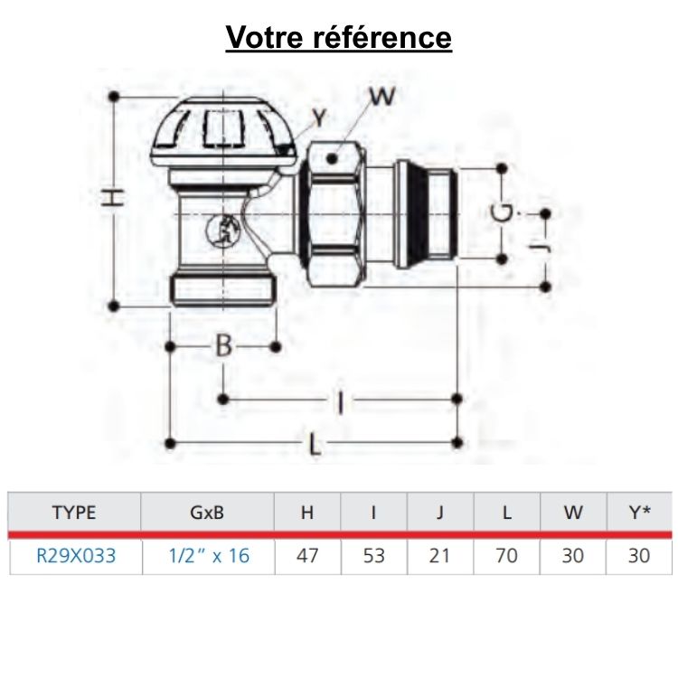 Coude de réglage pour radiateur femelle 1/2'' (15/21) x Ø16 -  R29TG, Giacomini