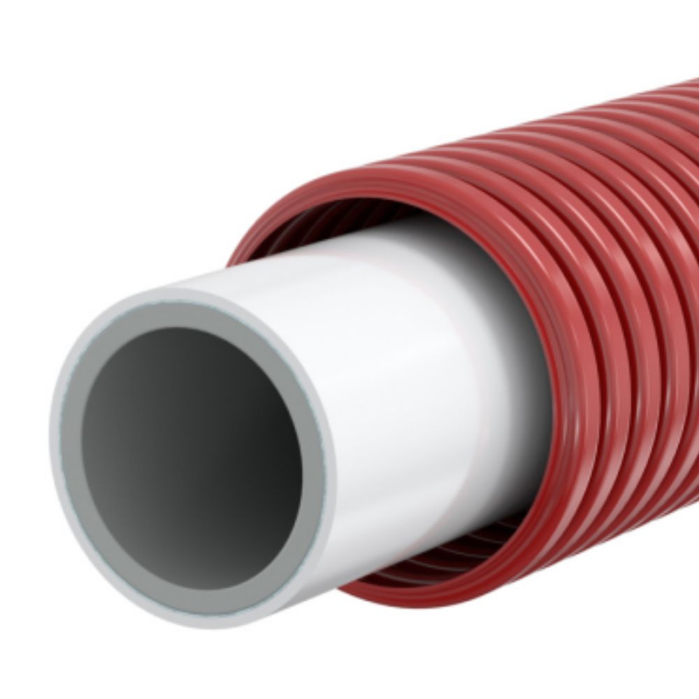 Tube multicouche gainé rouge MultiSkin 4 Ø16 - longueur 100 m - Comap