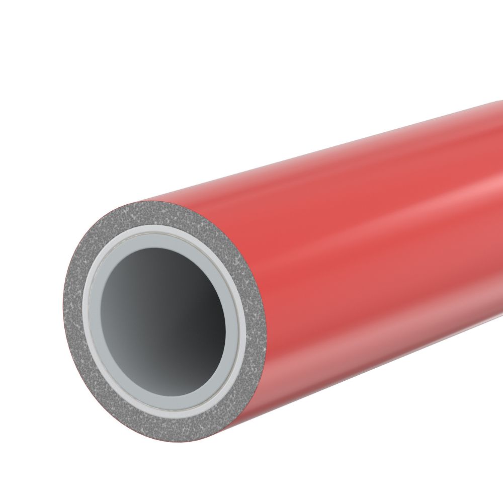 Tube multicouche isolé rouge MultiSkin 4 Ø26 - longueur 50 m - Comap