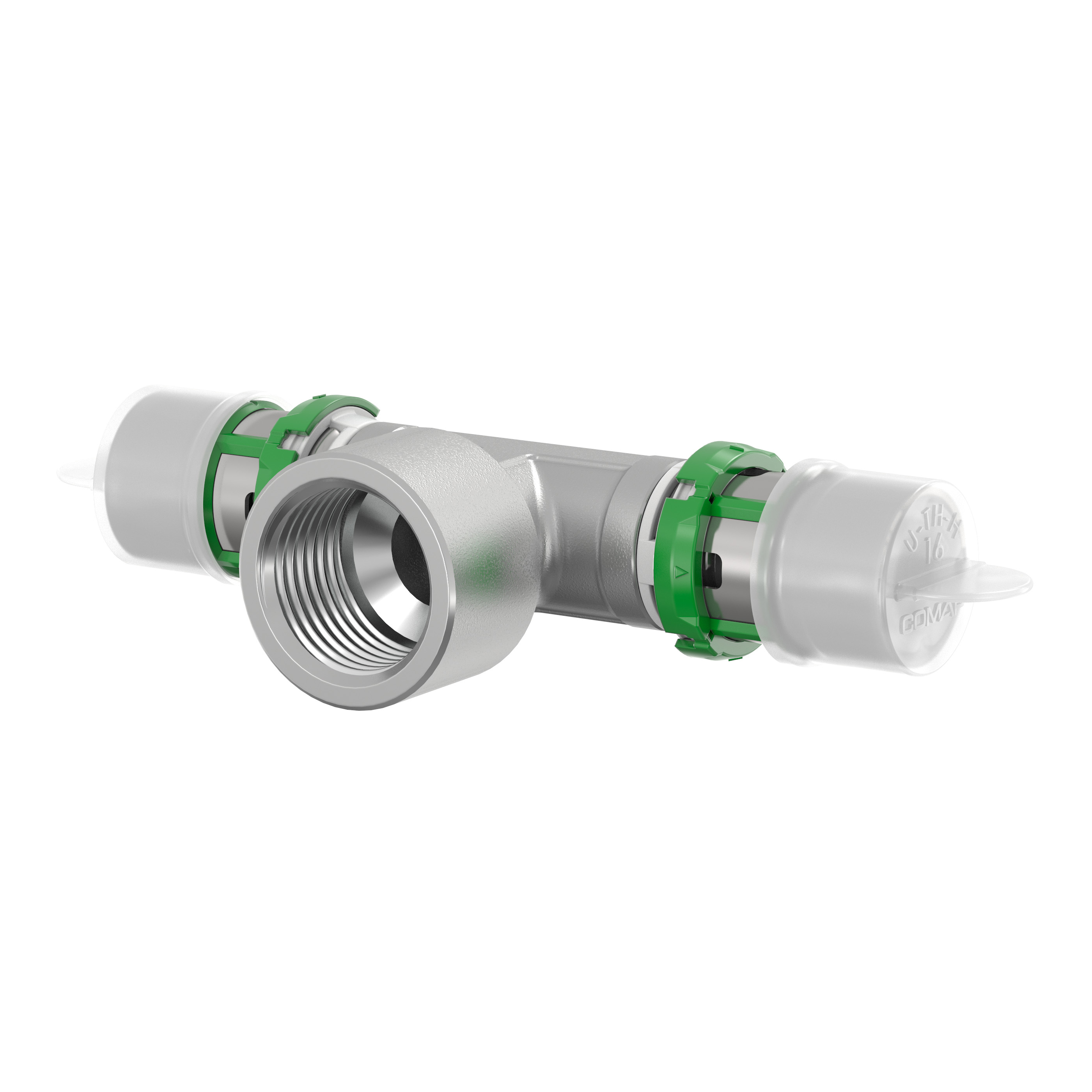 Té multicouche à sertir Ø16 - centre femelle 1/2'' (15/21) - Comap