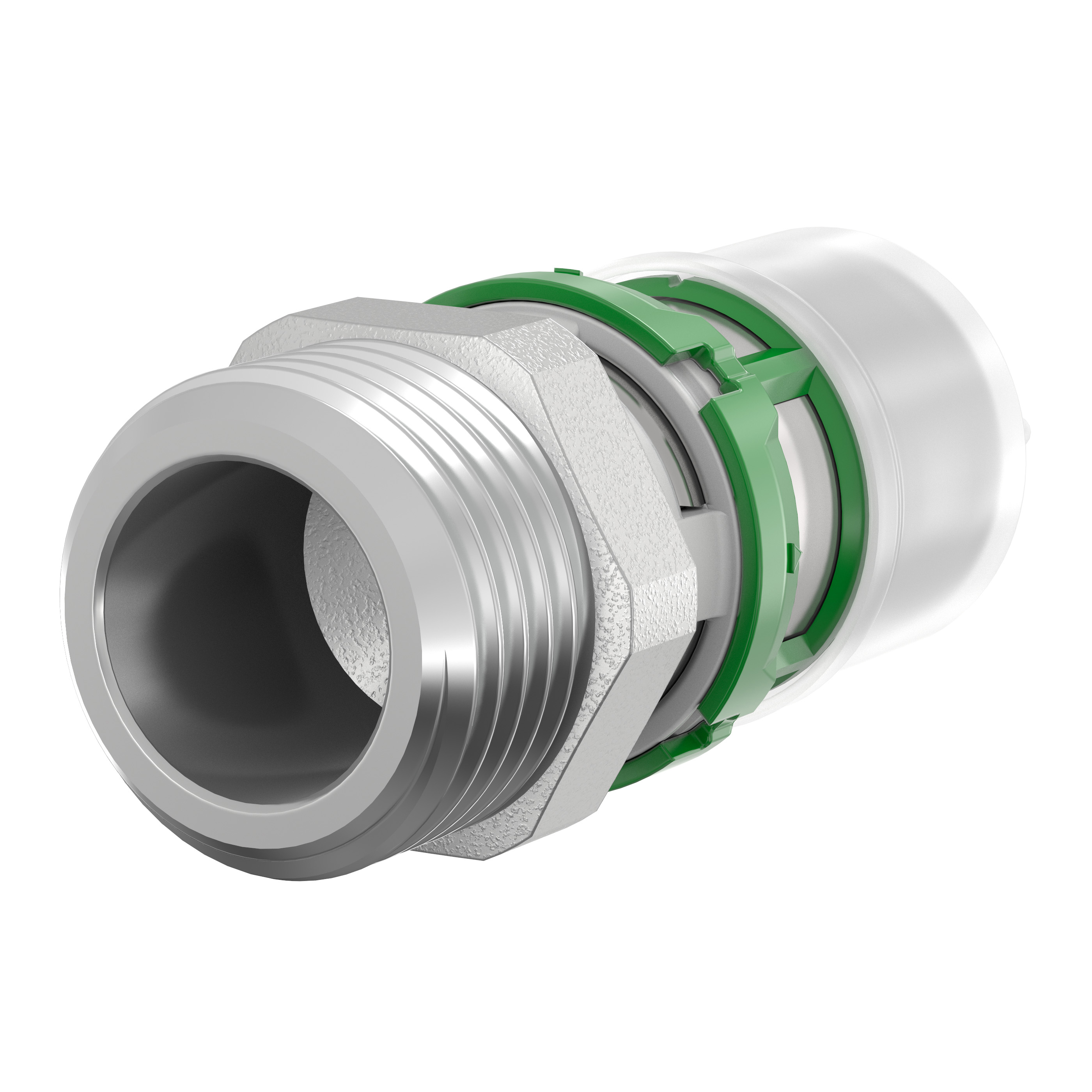 Raccord multicouche droit à sertir Ø20 - mâle 1/2'' (15/21) - Comap